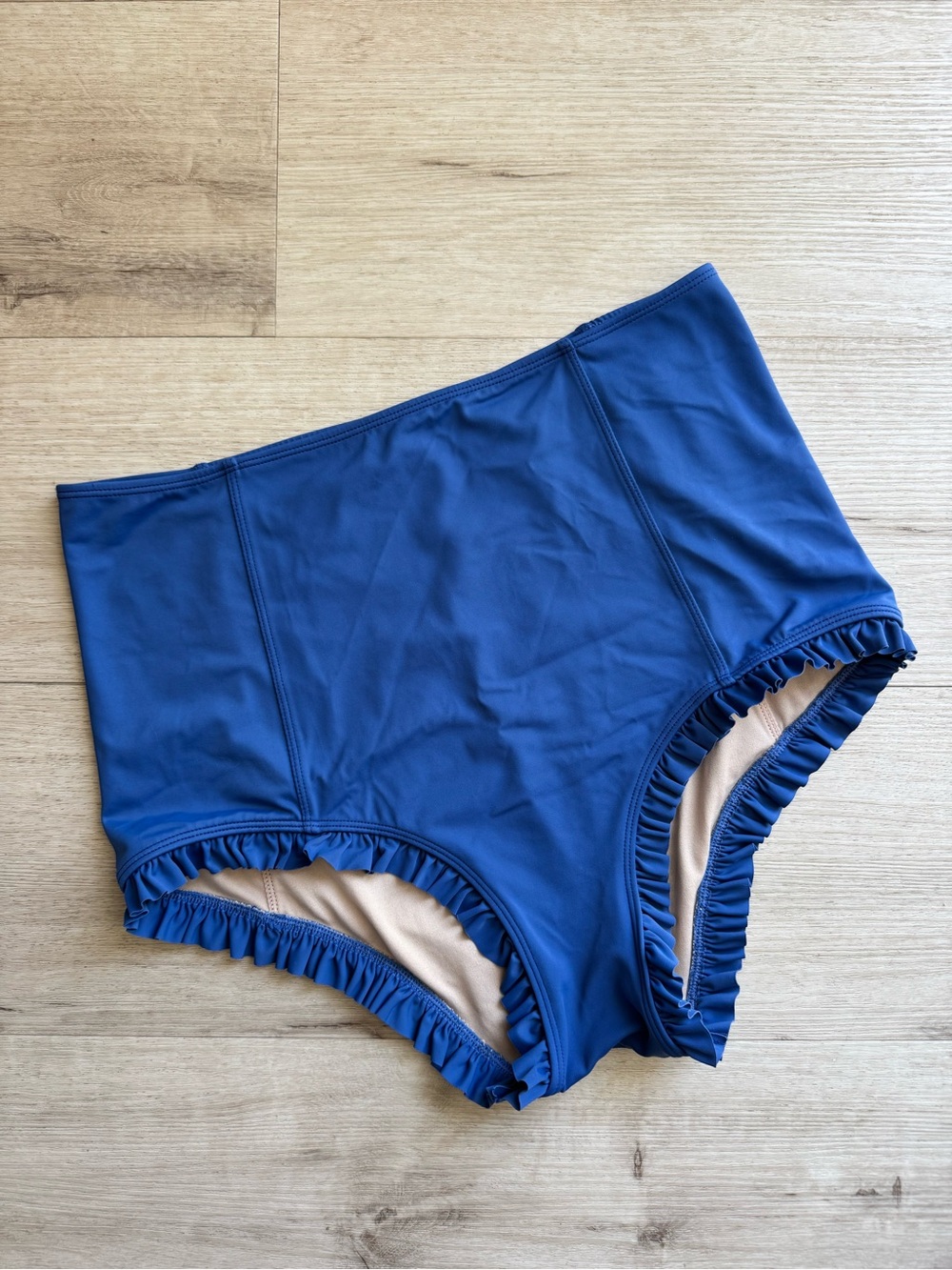 Kortni Jeane All Ruffled Up High Waisted Bathing Suit Bottoms